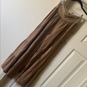 Camel brown MILIO MILANO linen pants
